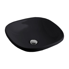 Umivaonik umetnicki AXA - WILD 45x45cm [3009007][black,matt]